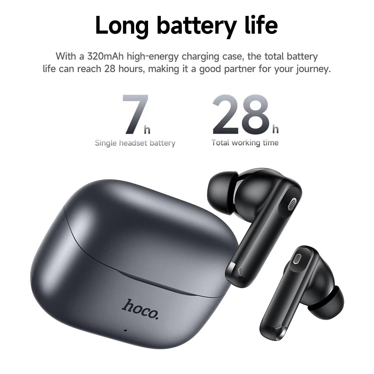 Hoco EQ27 ANC+ENC Smart AI Translation Bluetooth Earphone Hoco EQ27 ANC+ENC Smart AI Translation Bluetooth Earphone